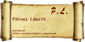 Pálosi László névjegykártya