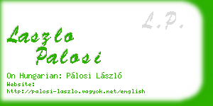 laszlo palosi business card
